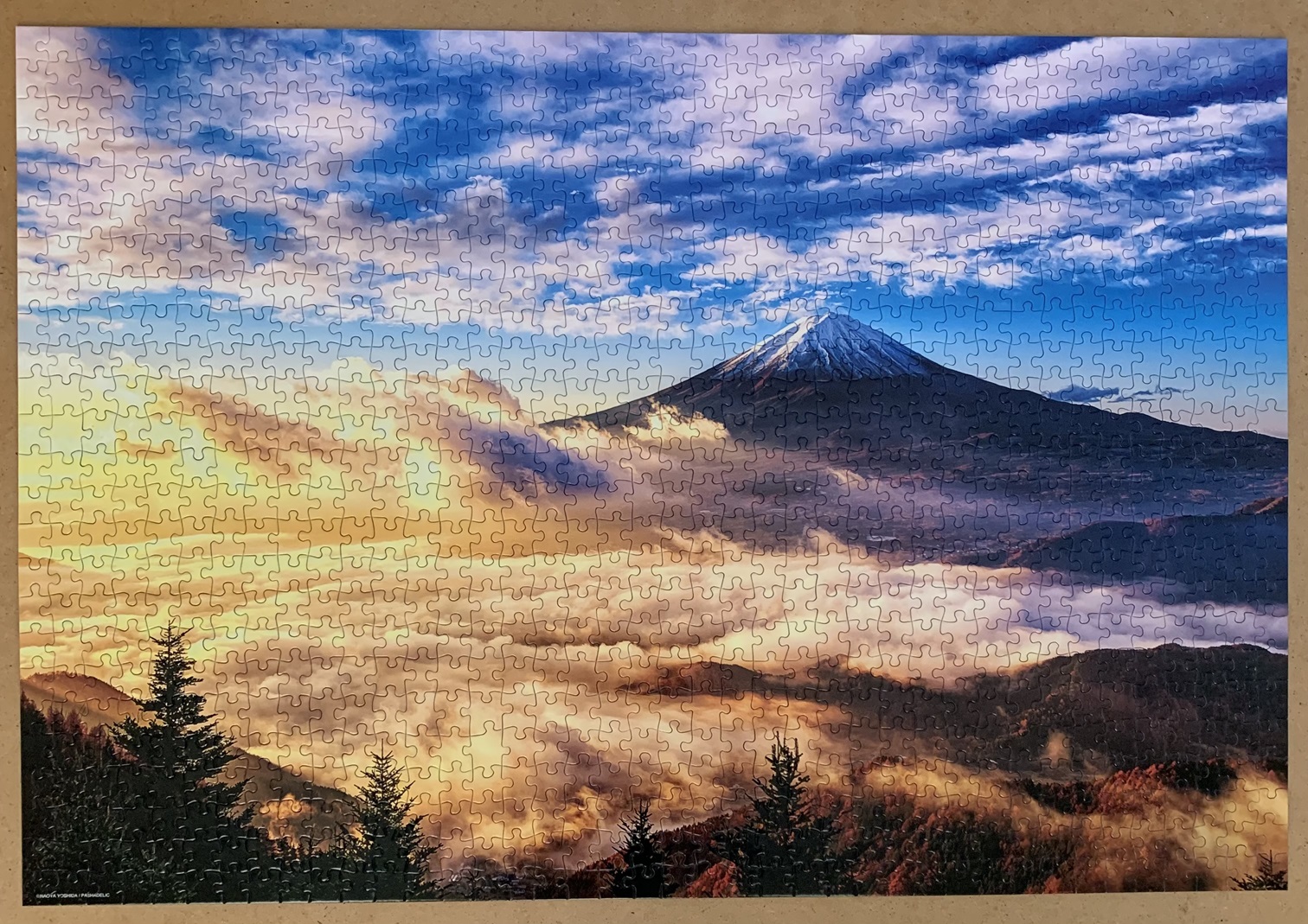 Glowing Golden Cloud Fuji